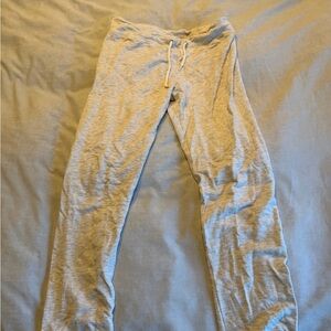 Monrow Light Gray Women's Track Pants - Drawstring Waist